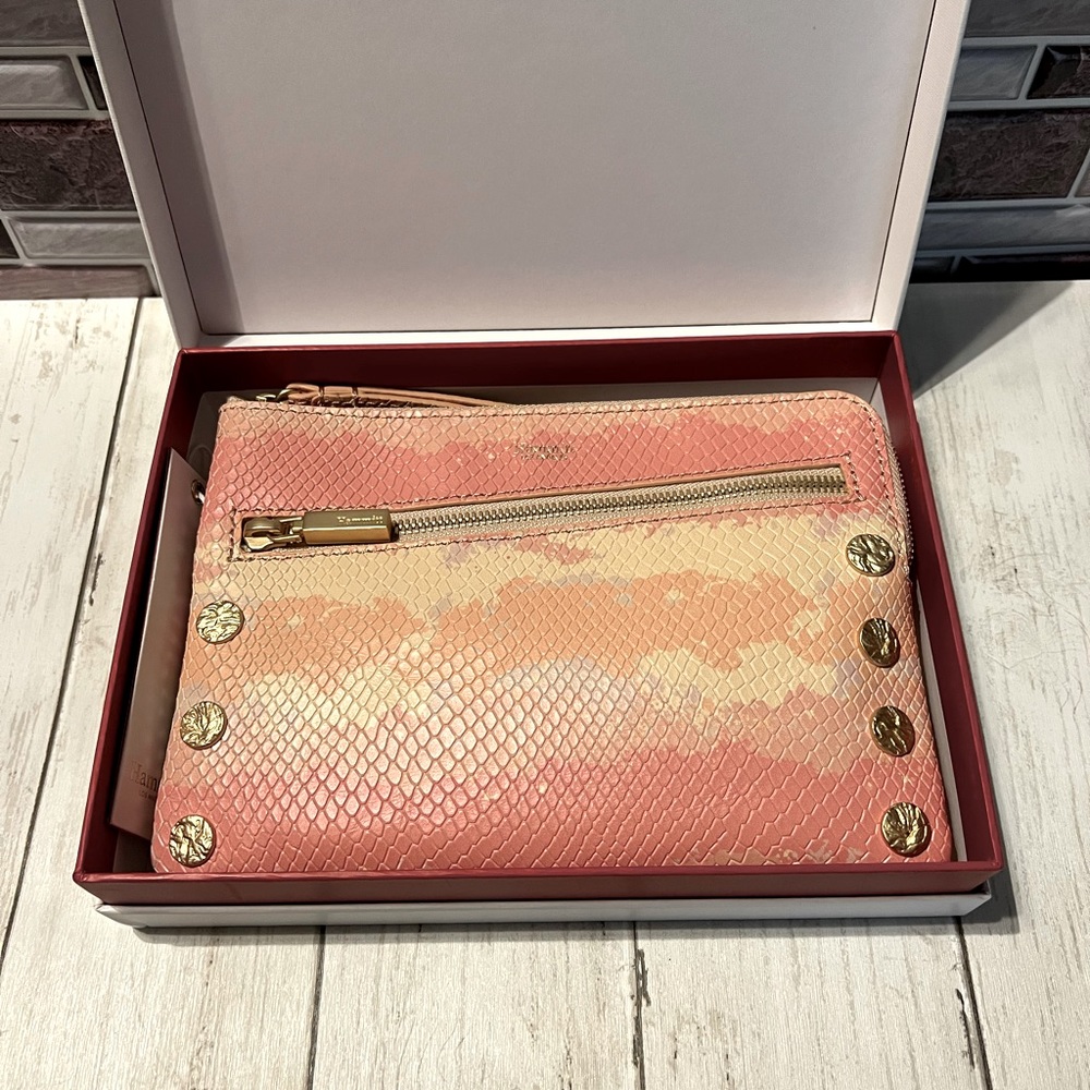 Brand new Hammitt Nash small Pink Himalayan Snake wristlet/crossbody.